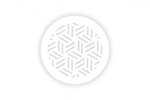Вентиляційна магнітна решітка d: 150 (125) мм сніжинка біла кругла