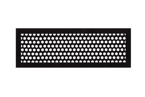 Вентиляционная магнитная решетка 220х75 (200х50) мм соты черная прямоугольная