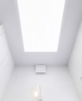 Натяжной потолок TRS полупрозрачныя белый до 320 см