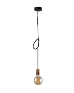 Светильник лофт 9747 Cable black/copper E27 1x60W IP20 Black, 1