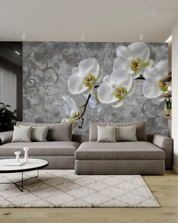 Фотодрук на безшовних шпалерах Орхидея