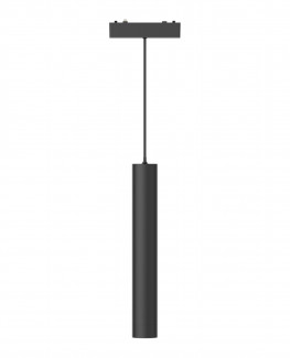 Трековый светильник Slim цилиндр подвесной черный L 300x30 mm 6W 4000К