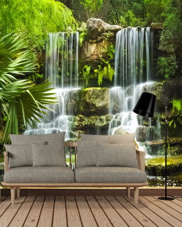 Бесшовные  фотообои Водопад