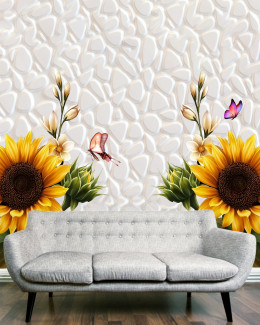 Фотообои Подсолнечники