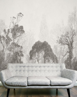 Фотошпалери Чорно-білі дерева