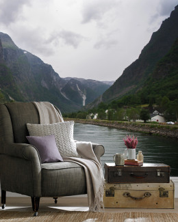 Фотодрук на безшовних фотошпалерах Карпати