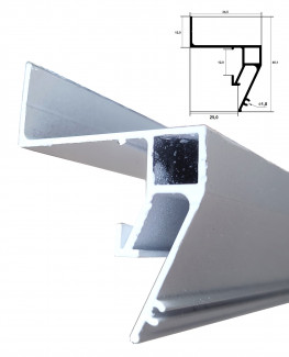 Тіньовий профіль ГХ25 білий