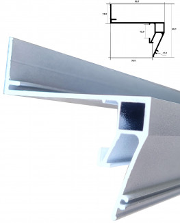 Тіньовий профіль ГХ40 білий