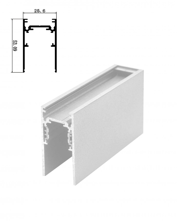 Шинопровод PRO.light-N48 для любого потолка накладной магнитный трек белый 920 гр/м, 1